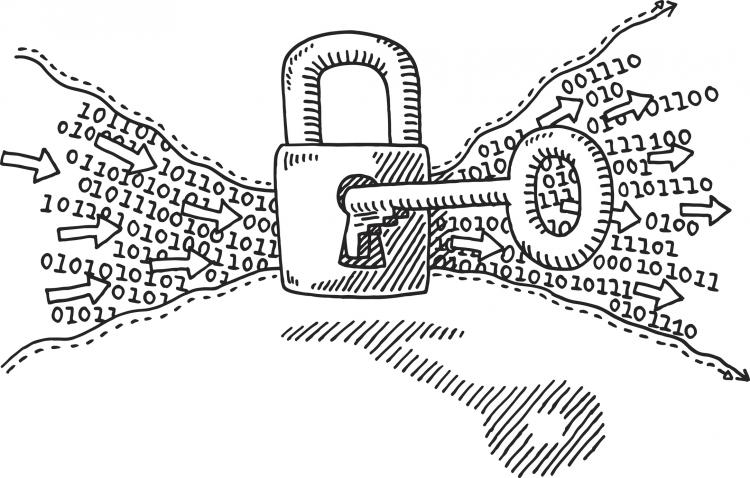 Schloss Symbol Datenschutz
